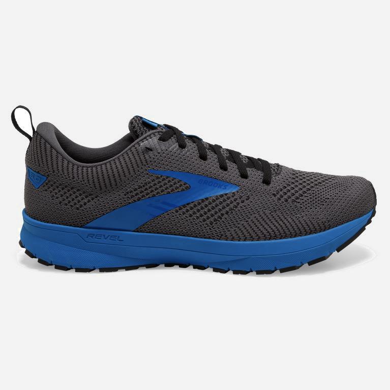 Brooks Revel 5 Performance Road Løpesko Herre Online - Svart/Grå/Blå - Norge (LPT907436)